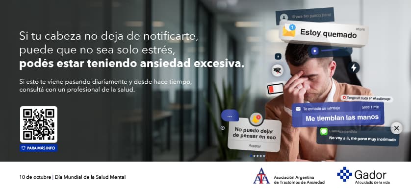 Gador, AATA y Cuatro Coronas impulsan campaña para concientizar sobre ansiedad generalizada