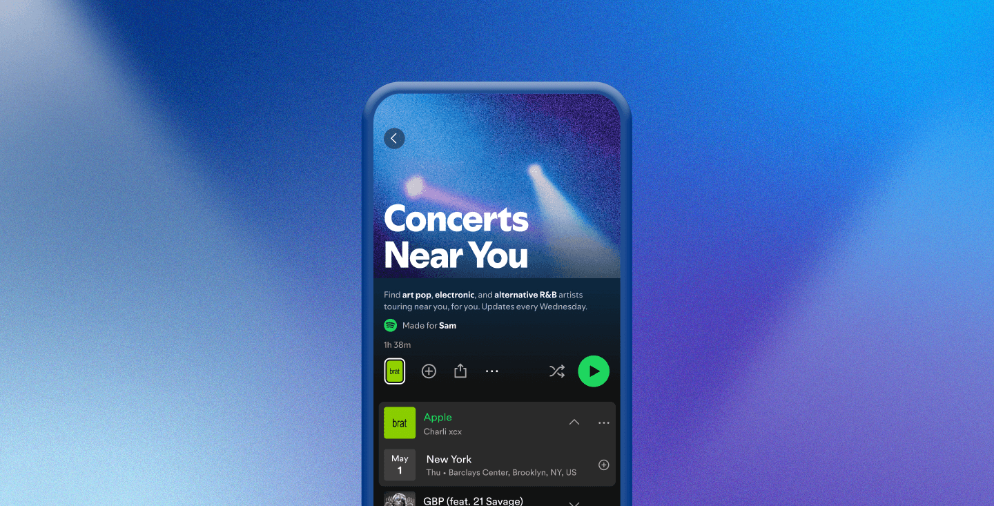 Spotify introduce herramientas para conectar fans con música en vivo y venues locales