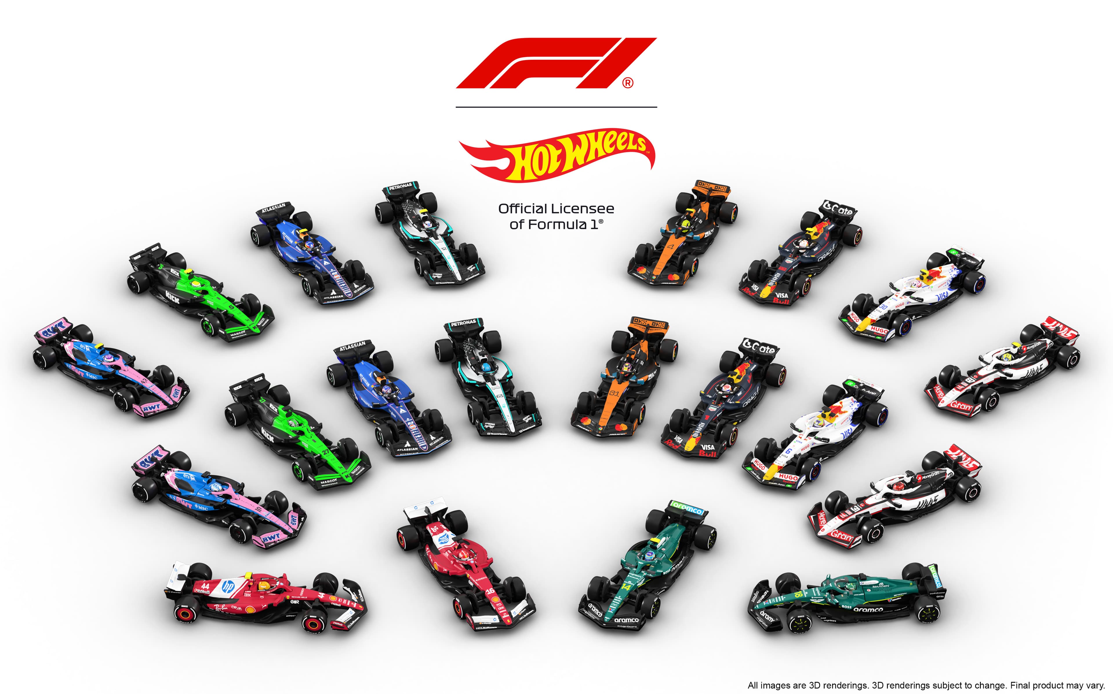 Hot Wheels amplía su colección de Fórmula 1 e incorpora los diez equipos oficiales de 2025