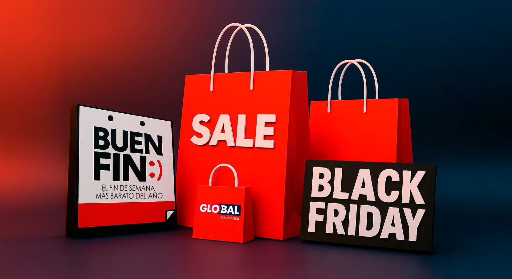 Global Vía Pública analiza el impacto de OOH y DOOH en Buen Fin y Black Friday latinoamericanos