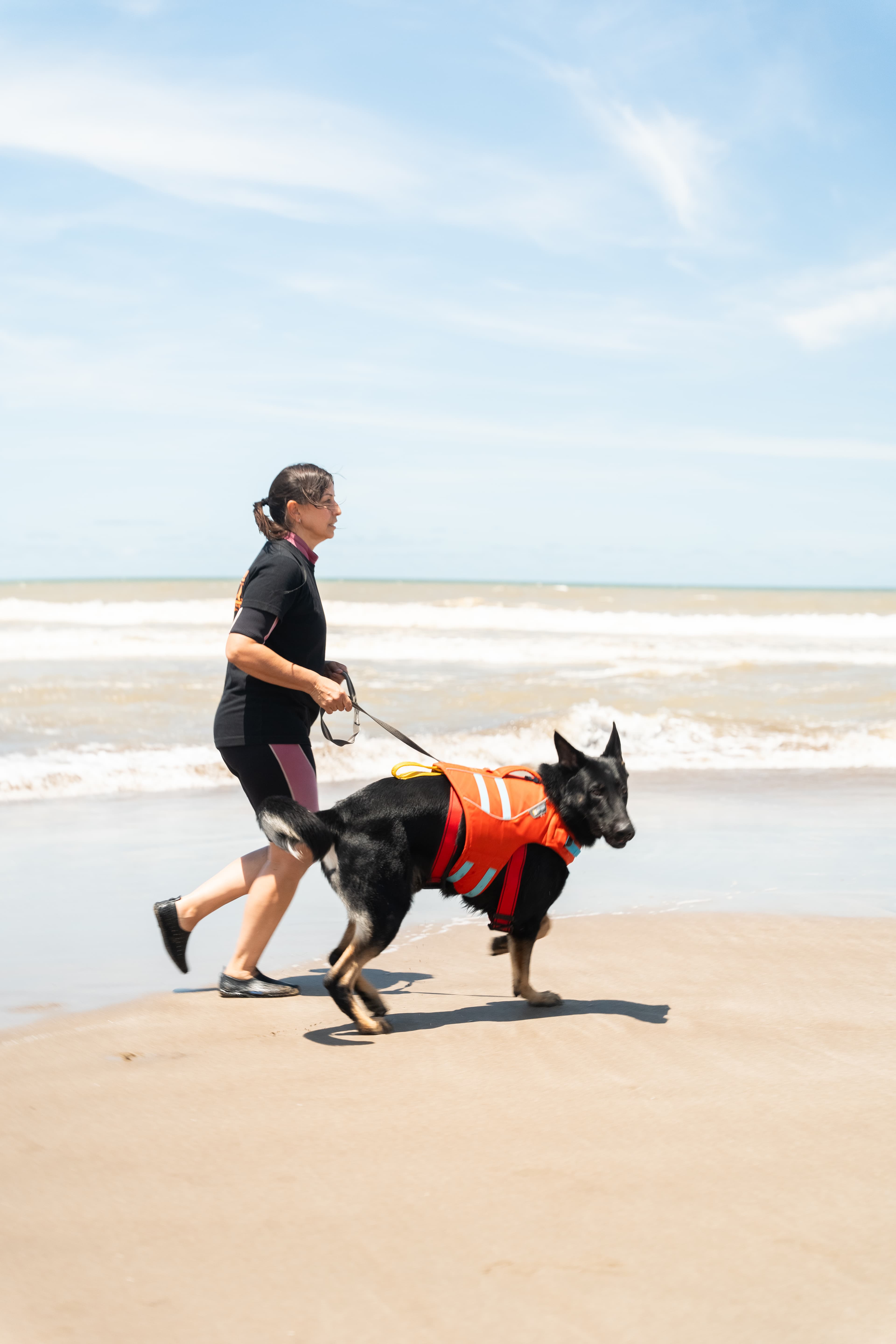 ACECC y Royal Canin presentan demostración de rescate acuático canino en Cariló