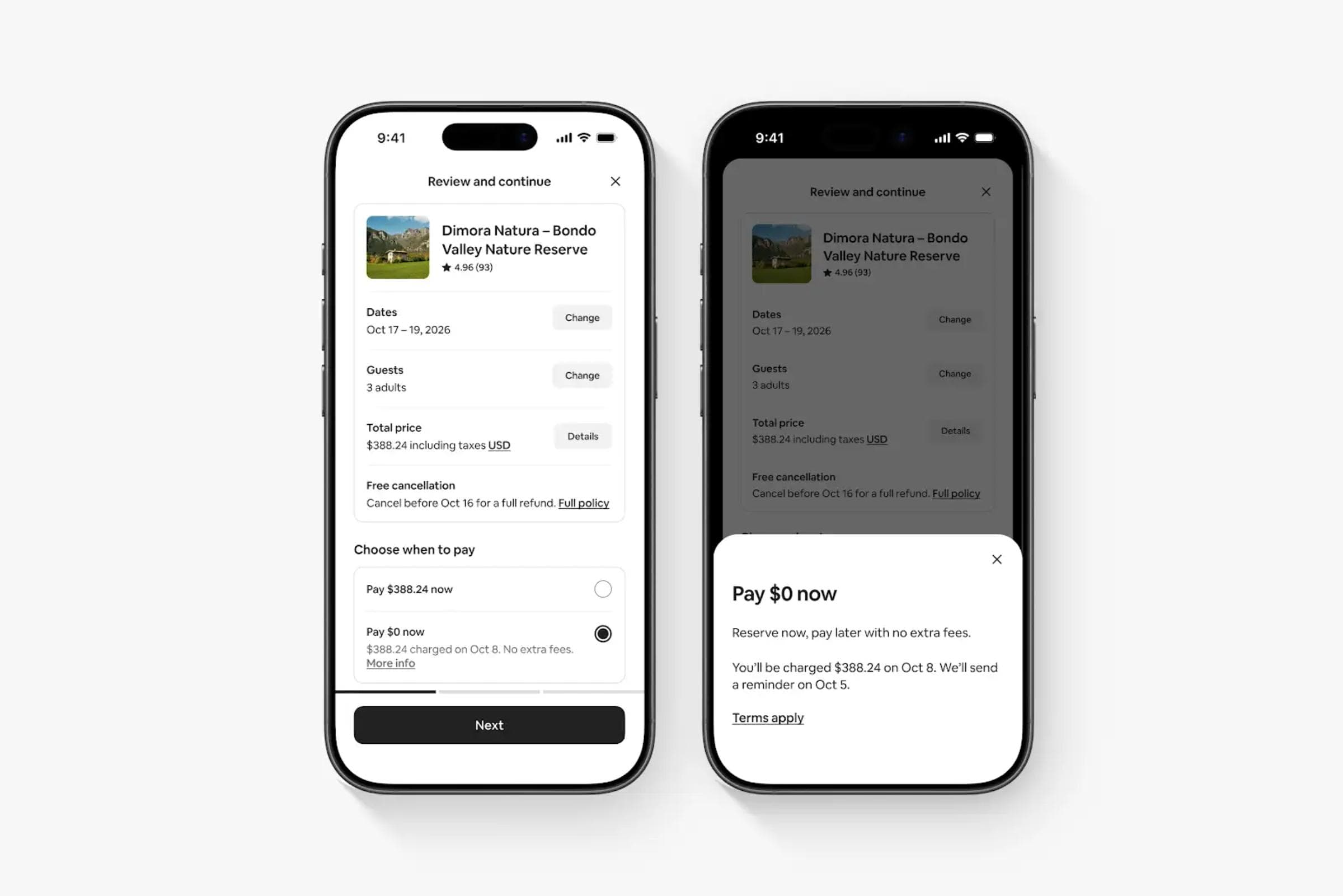 Airbnb habilitó en Argentina “Reservá ahora y pagá después” para pagar $0 al reservar