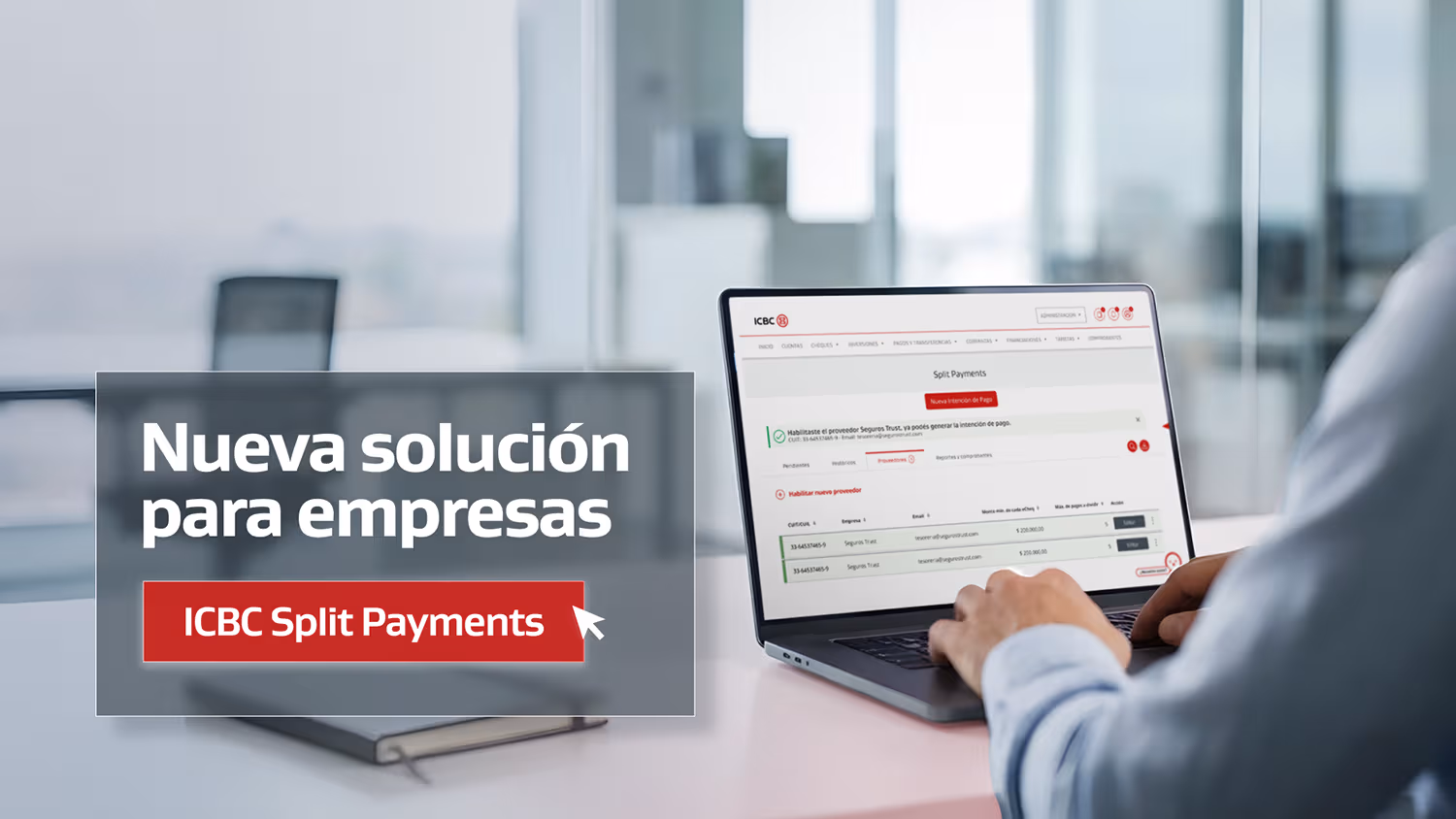 Split Payments, la herramienta de ICBC que conecta digitalmente a empresas y proveedores