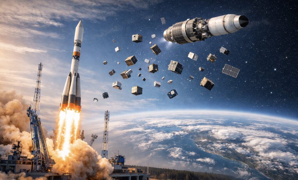 Rusia cerró el año con un Soyuz desde Vostochny y un paquete de 52 satélites