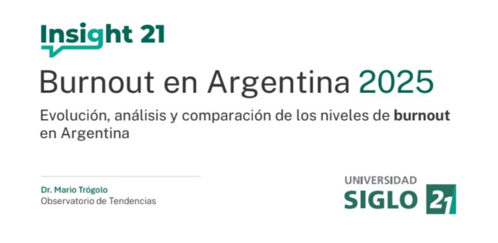 El burnout laboral en Argentina desciende al nivel más bajo desde 2018, según Insight 21