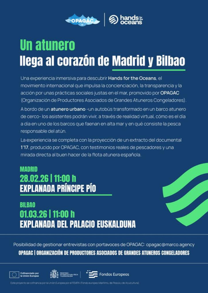 Madrid recibirá un “atunero urbano” con realidad virtual para conocer pesca responsable