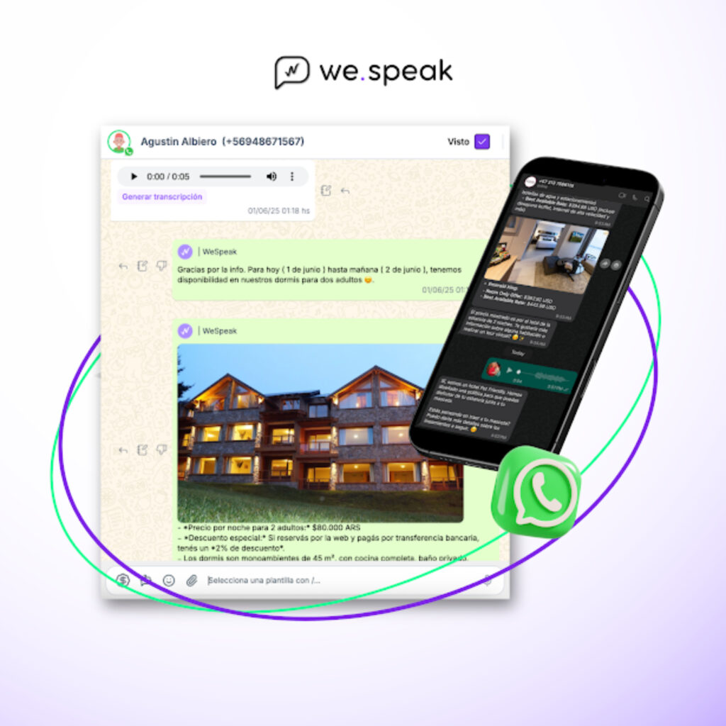 WeSpeak integra pagos en WhatsApp para cerrar reservas hoteleras en el chat