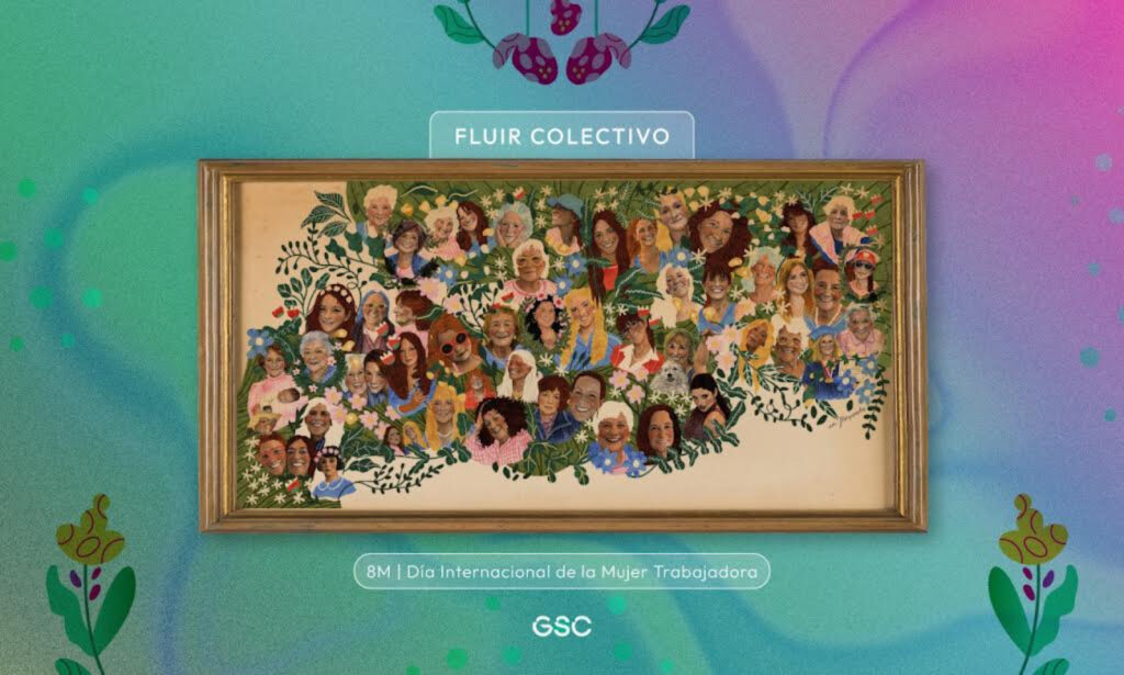 Grupo San Cristóbal presentó en Rosario la instalación “Fluir Colectivo” por el 8M